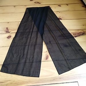 Sheer black scarf